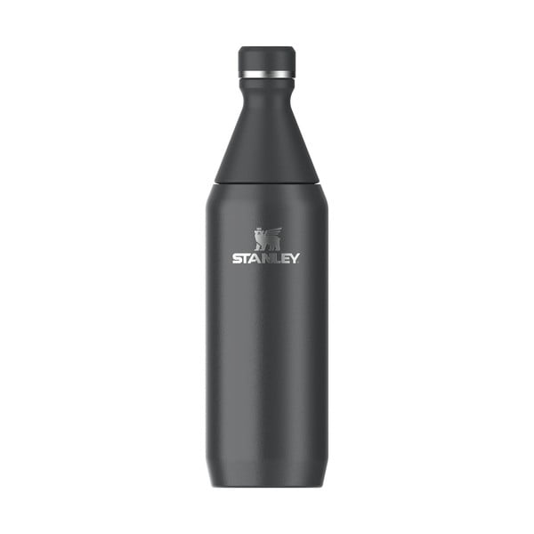 Crna boca za vodu od nehrđajućeg čelika 600 ml All Day Slim – Stanley