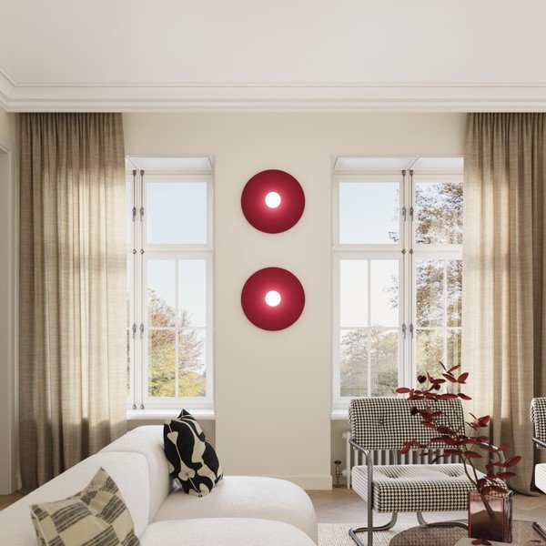 Smeđe-siva metalna zidna lampa ø 50 cm AKE – Thoro-image-3