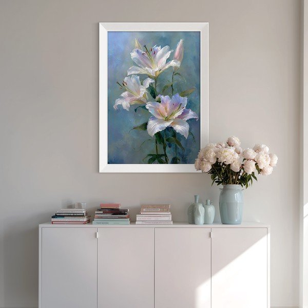Tiskana slika s okvirom 56x75 cm Lilies – Styler-image-2