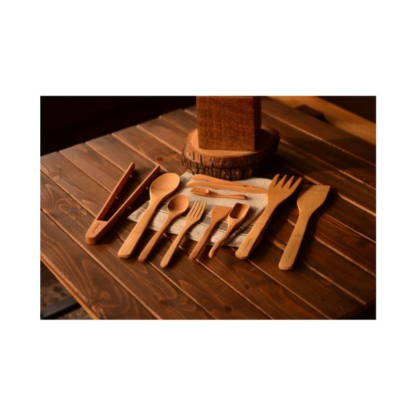 Set s 10 komada kuhinjskog pribora od bambusa Bambum Violi-image-1