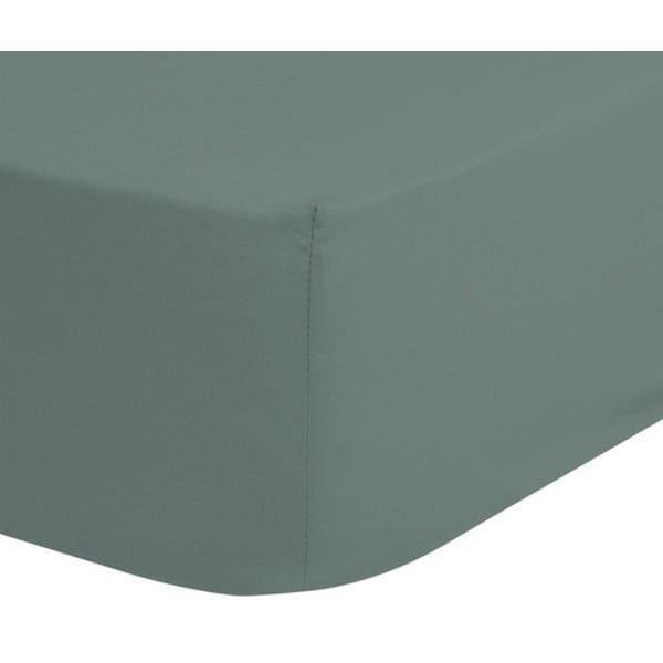 Zelena dječja pamučna elastična plahta Good Morning, 70 x 140/150 cm-image-1