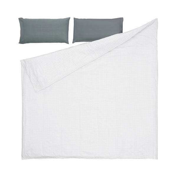 Siva posteljina s plahtom od organskog pamuka Kave Home Lesly, 240 x 260 cm-image-2
