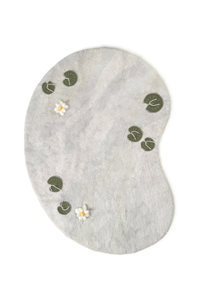 Svijetlo sivi pamučan dječji tepih za igru 130x170 cm Swan Lake – Lorena Canals-image-2