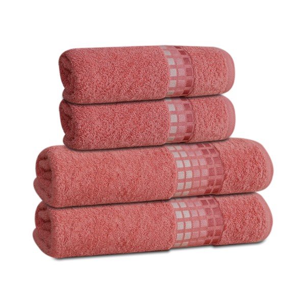 Ružičasti pamučan ručnik 70x140 cm Darwin – My House-image-2