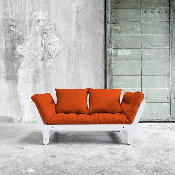 Sofa na razvlačenje Karup Beat White / Orange-image-1