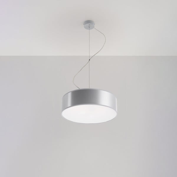 Siva viseća svjetiljka ø 35 cm Atis – Nice Lamps