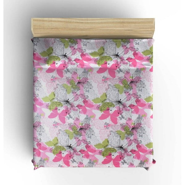 Ružičasti pamučni prekrivač za krevet za jednu osobu 140x200 cm Belinda – Mijolnir