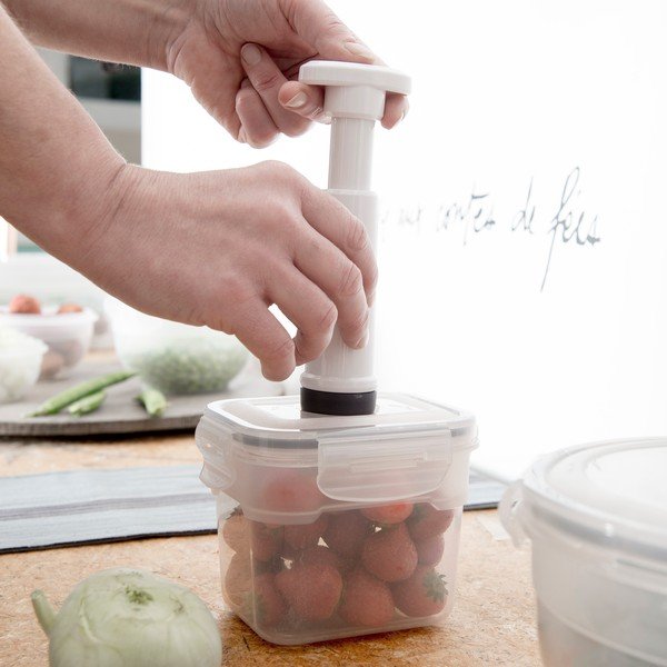 Set od 4 kutije za hranu i vakuumska pumpica Compactor Hrana Saver-image-1