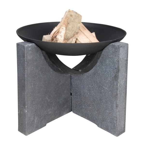 Kamin s granitnim postoljem Esschert Design, ⌀ 68 cm