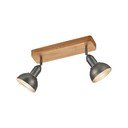 Tamno sivi/u prirodnoj boji reflektor 11x33 cm Delhi – Trio