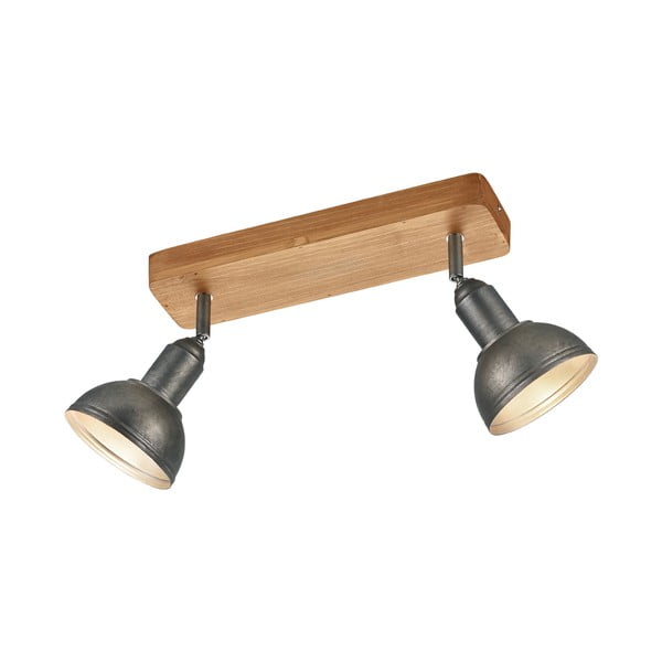 Tamno sivi/u prirodnoj boji reflektor 11x33 cm Delhi – Trio