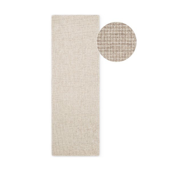 Bež vunena staza 80x250 cm Eloise – Hanse Home