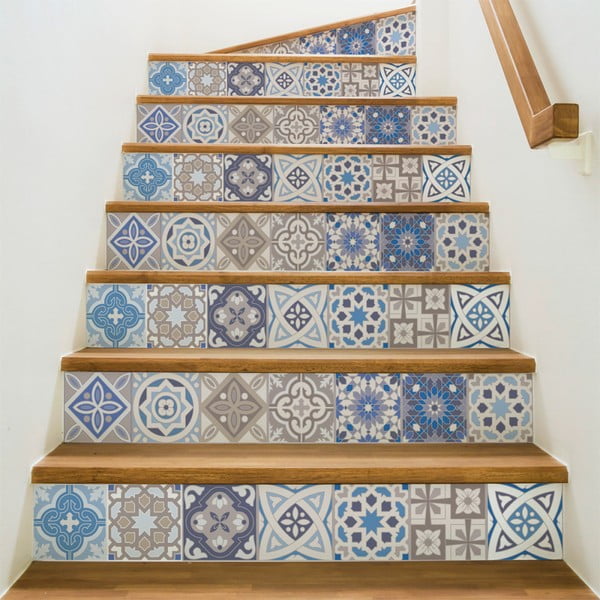 Set od 2 naljepnice za stepenice Ambiance Honduras, 105 x 15 cm