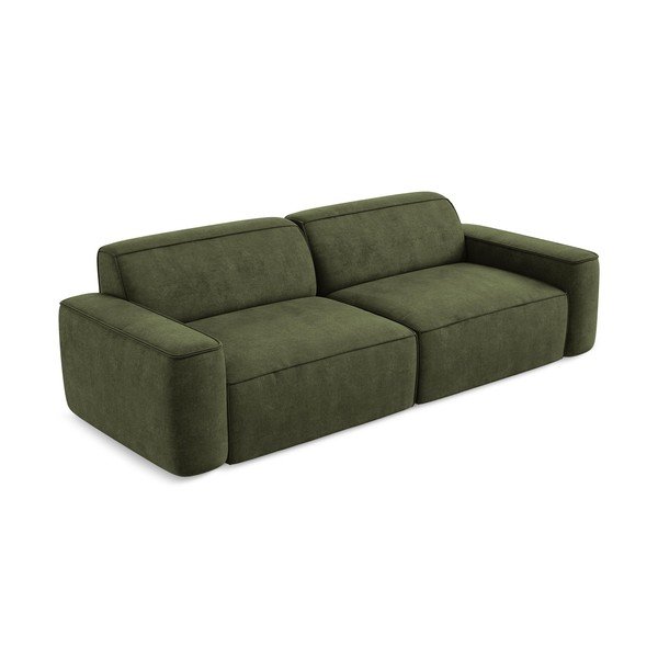 Zelena sofa od šenila 244 cm Omao – Makamii-image-2