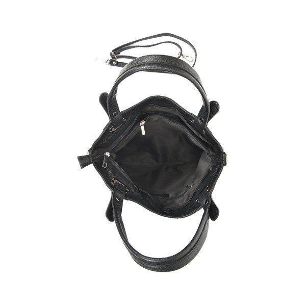 Crna kožna torba Luisa Vannini Tote-image-1