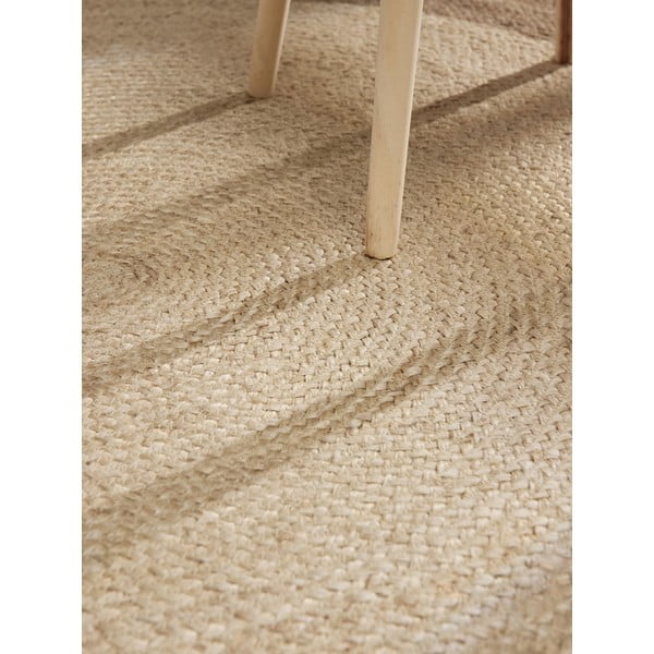 Obostrani/ručno rađen juten okrugao tepih sivo-bež ø 100 cm Jutta Greige – Hanse Home-image-4