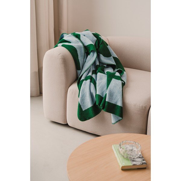 Zelena/plava deka 150x200 cm Gilli – noo.ma-image-1