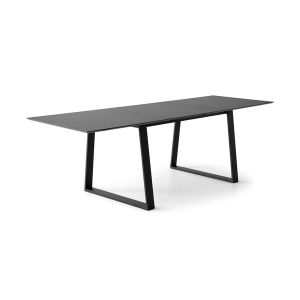 Crni proširiv blagovaonski stol s crnom pločom stola 100x210 cm Meza – Hammel Furniture-image-1