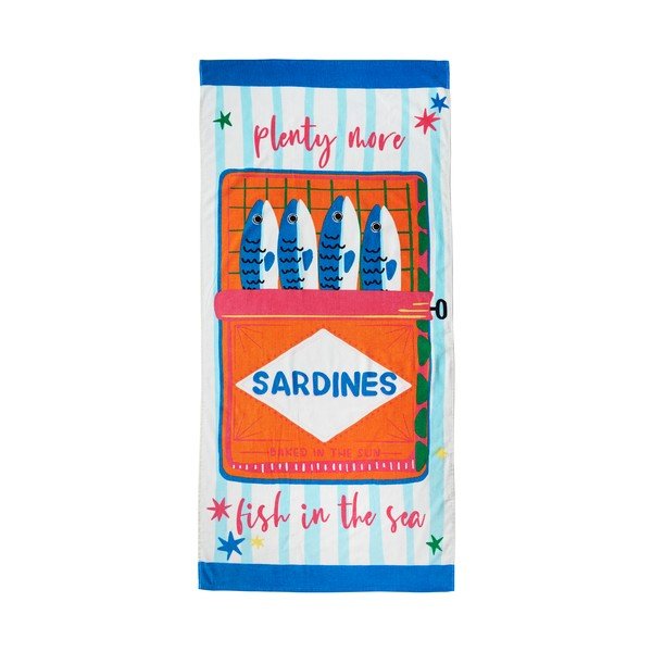 Pamučan ručnik za plažu 76x160 cm Sardines – Catherine Lansfield