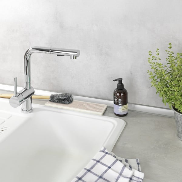 Bež podloga za ocjeđivanje posuđa od dijatomita 30x8 cm Damon – Wenko-image-1