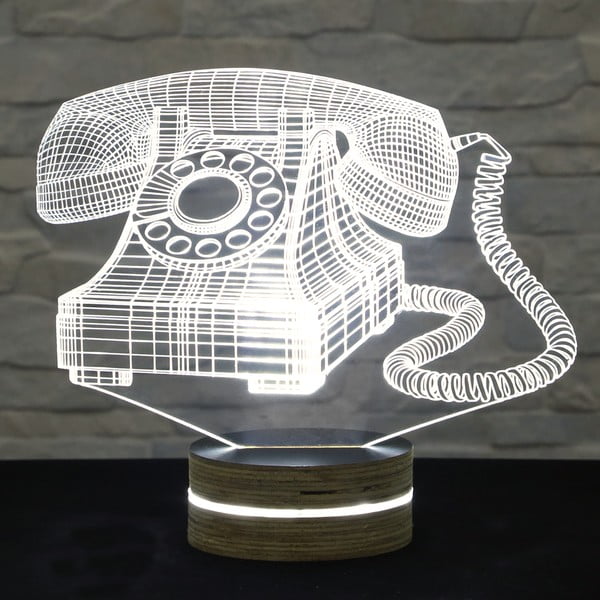 3D stolna lampa Stari telefon