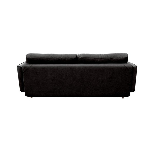 Crni trosjed na razvlačenje sa svijetlim nogama Mazzini Sofas Ivy-image-4