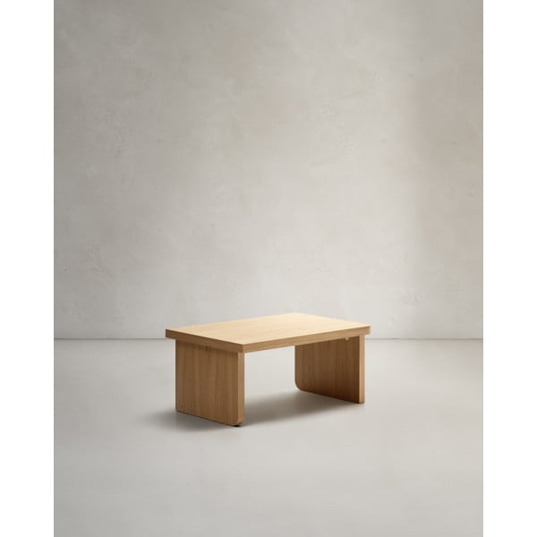 Stolić za kavu u dekoru hrasta u prirodnoj boji 89x62 cm Oaq – Kave Home-image-4