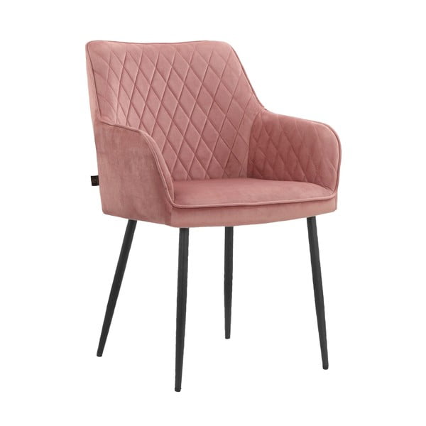 Svijetlo ružičaste podstavljene blagovaonske stolice u setu 2 kom Elvira – Støraa