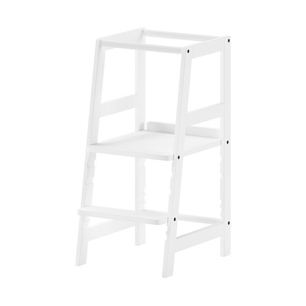 Bijeli toranj za učenje od masivne bukve Forrest – Vipack