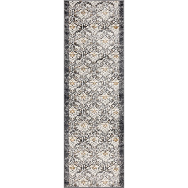 Tamno siva/boje slonovače staza 80x250 cm Soft Viskan – FD