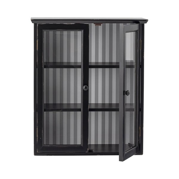Crna viseća vitrina od masivne jele 51,5x66,5x22,5 cm Hazem – Bloomingville-image-2