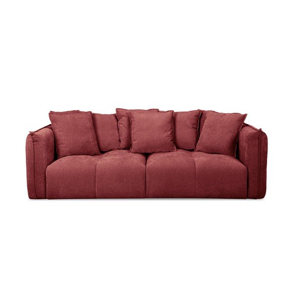 Crvena sofa od šenila Harlem – Bobochic Paris