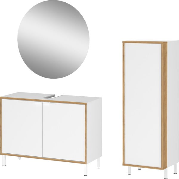 Bijeli set namještaja za kupaonicu Topeka – Germania