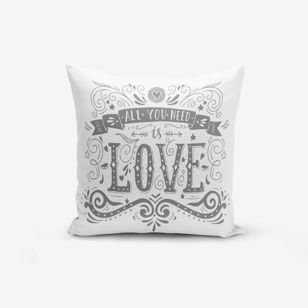 Pamučna navlaka za jastuke Minimalistic Cushion Covers Love is, 45 x 45 cm