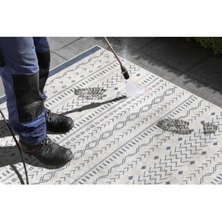 Plavo-krem vanjski tepih NORTHRUGS Cuba, 80 x 250 cm