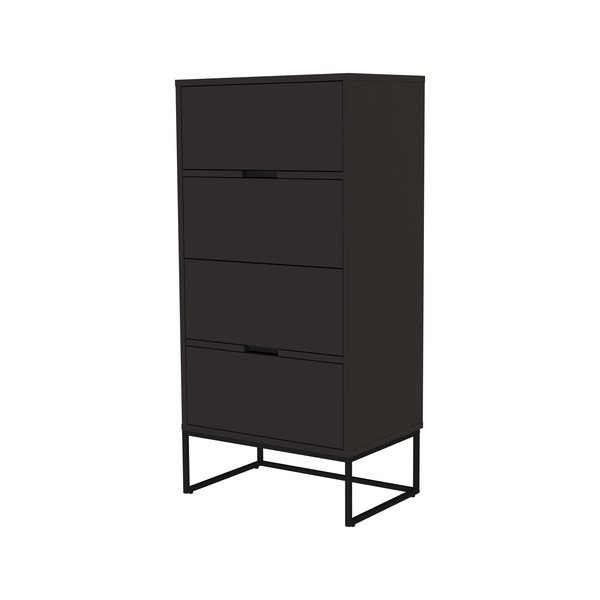 Crna komoda Tenzo Lipp, 60 x 127 cm-image-3