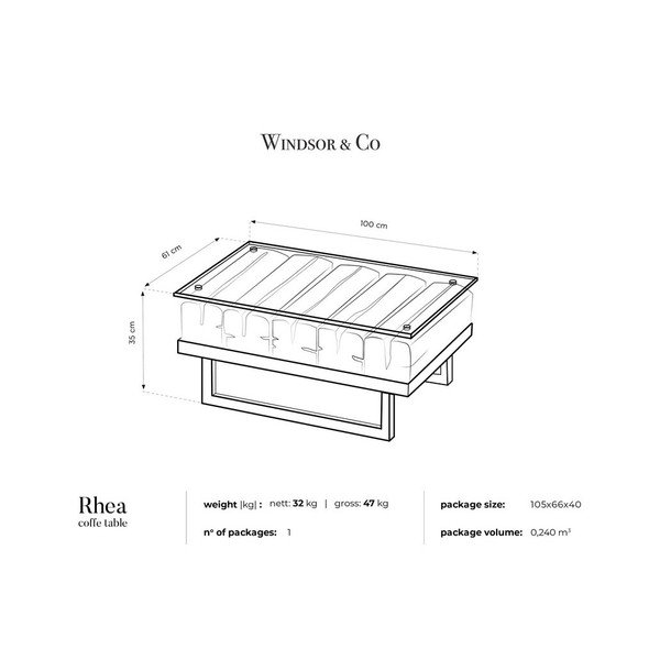 Stol za kavu sa pločom od smreke Windsor &amp; Co Sofas Rhea-image-2
