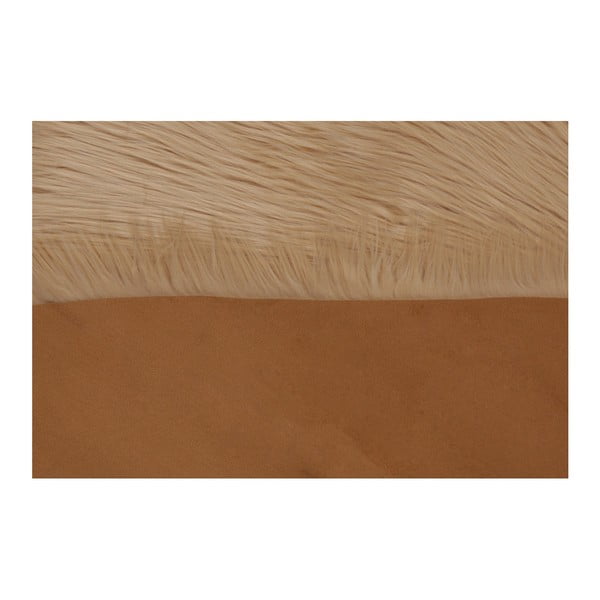 Smeđi tepih od umjetnog krzna Dione, 100 x 75 cm-image-1