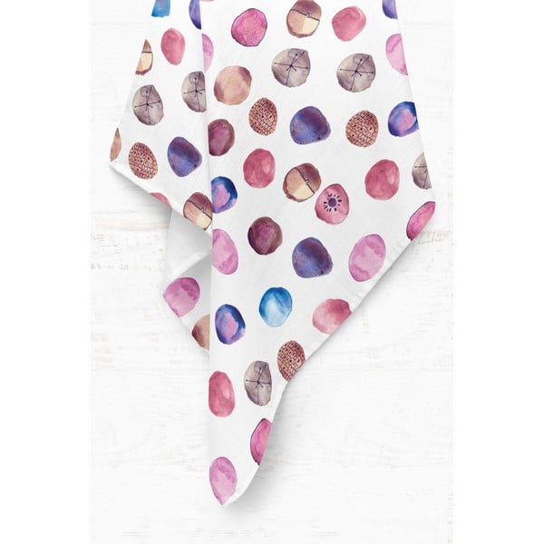 Bijela deka za bebe od muslina 75x100 cm Shells – Mijolnir-image-2