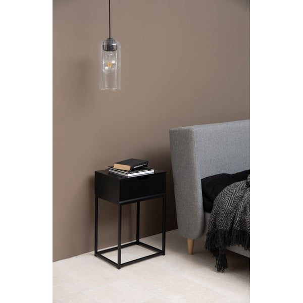 Crni noćni ormarić Actona Mitra, 40 x 30 cm-image-1