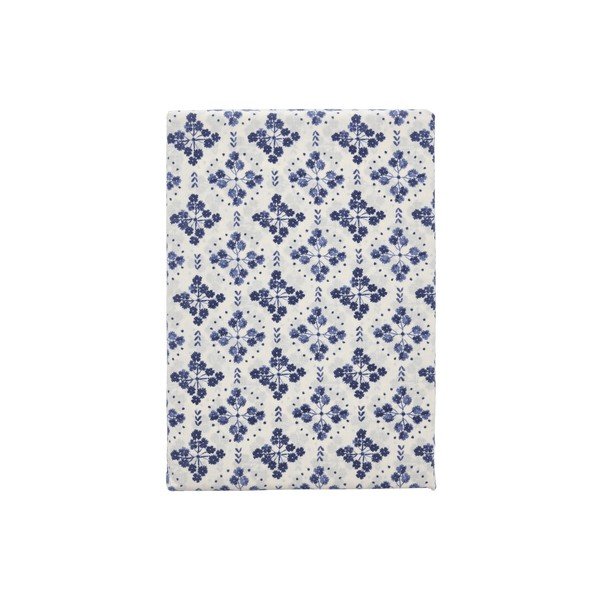 Bijela/plava pamučna posteljina za krevet za jednu osobu 140x200 cm Heirloom – Södahl-image-3