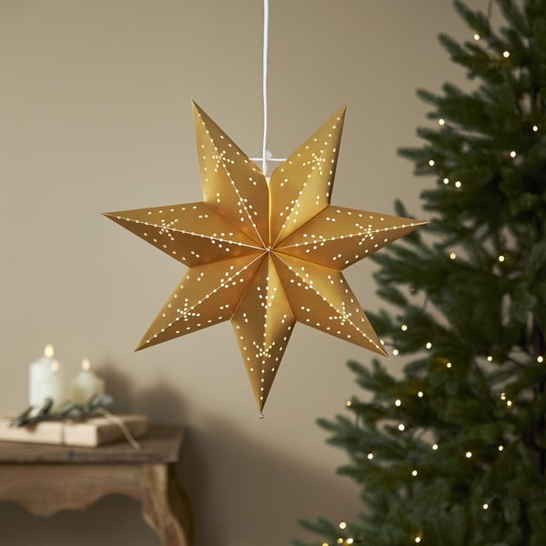Božićni svjetleći ukras zlatne boje ø 45 cm Classic - Star Trading