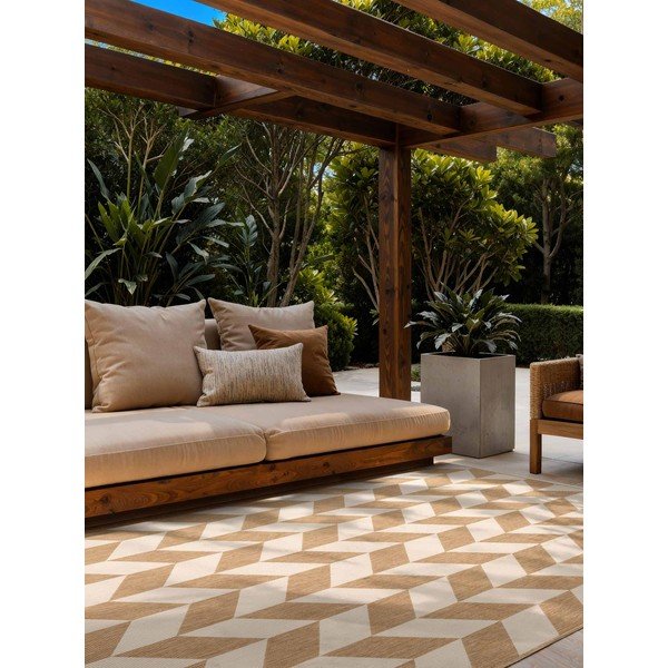 Krem/u prirodnoj boji unutarnji i vanjski tepih 160x230 cm Haringey Terrick – Ted Baker-image-1