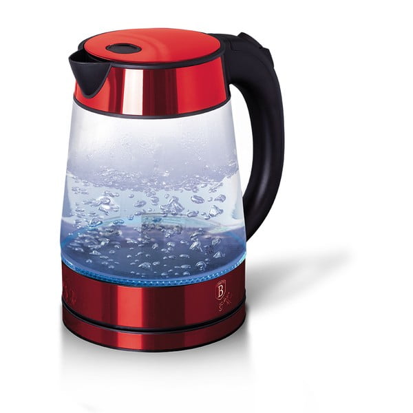 Crveno kuhalo za vodu 1,7 l Burgundy Metallic Line - BerlingerHaus