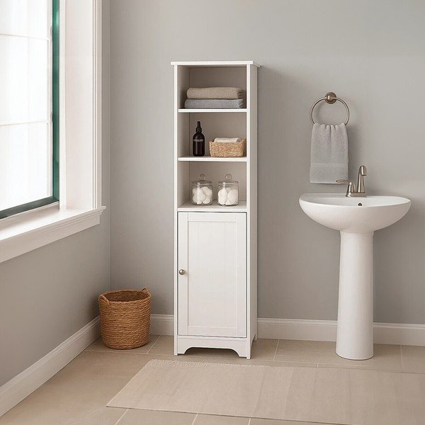 Bijeli ormarić 40x160x38 cm Portern – Premier Housewares-image-1