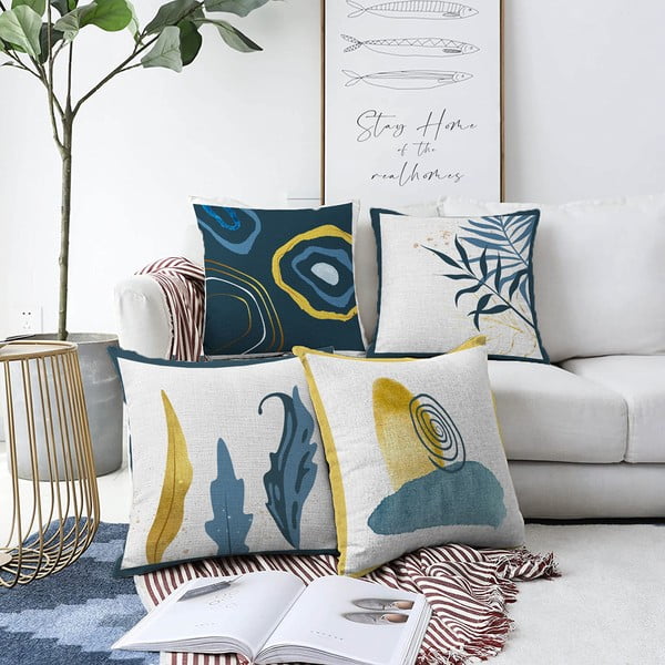 Jastučnice u setu od 4 kom 43x43 cm - Mila Home-image-1