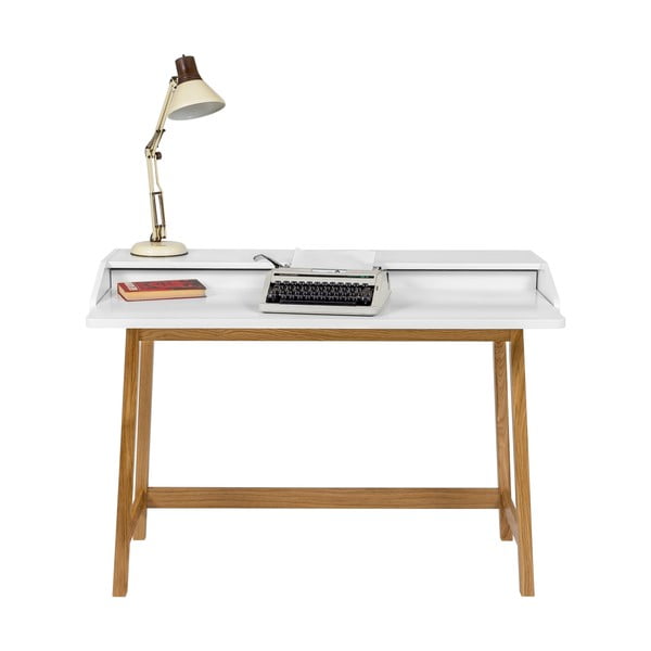 Radni stol s bijelom pločom Woodman St. James-image-4