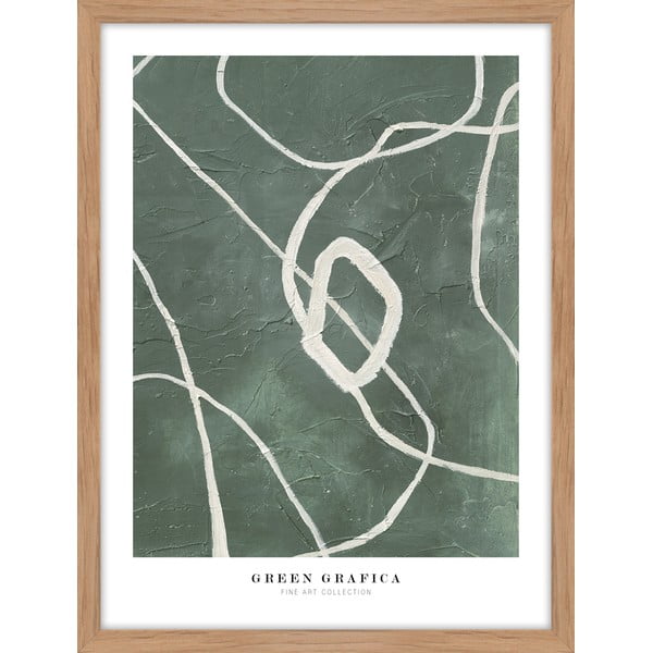 Plakat s okvirom 32x42 cm Green Grafica   – Malerifabrikken
