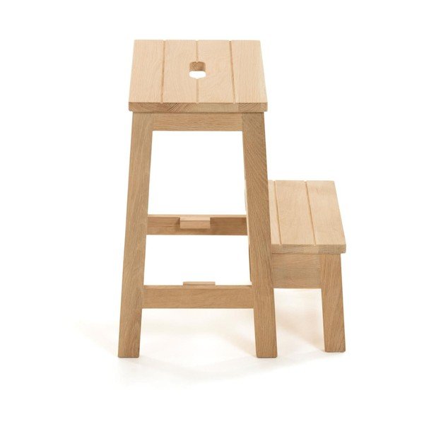 Stolac od masivne breze u prirodnoj boji Nell – Kave Home-image-4