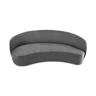 Siva baršunasta asimetrična sofa Mazzini Sofas Debbie, lijevo